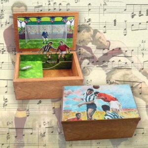 Carillon scatola portagioie pop-up Gioco del calcio