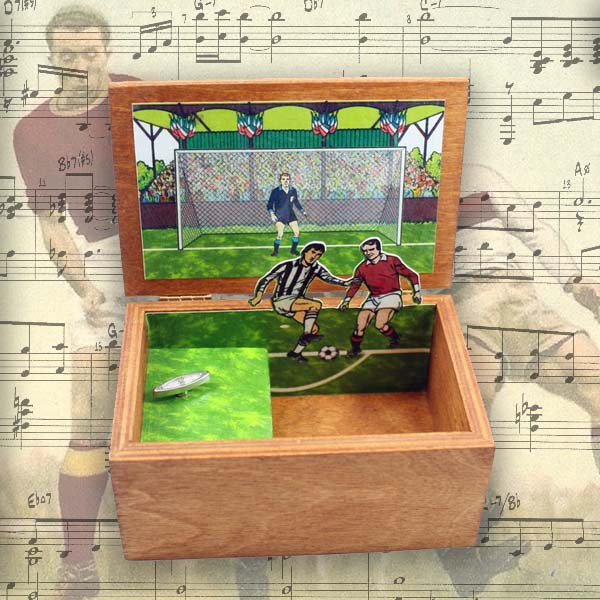 Carillon scatola portagioie pop-up Gioco del calcio